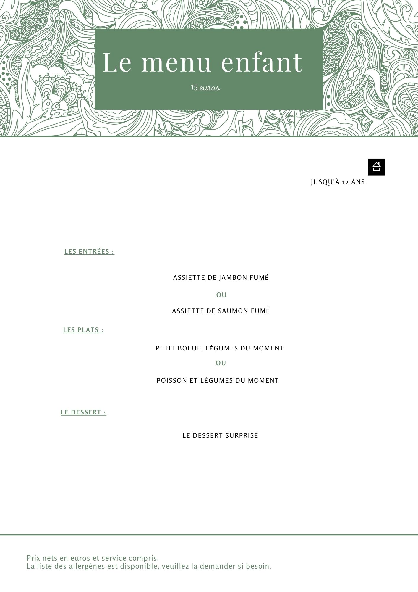 restaurant-levidence-menuEnfant